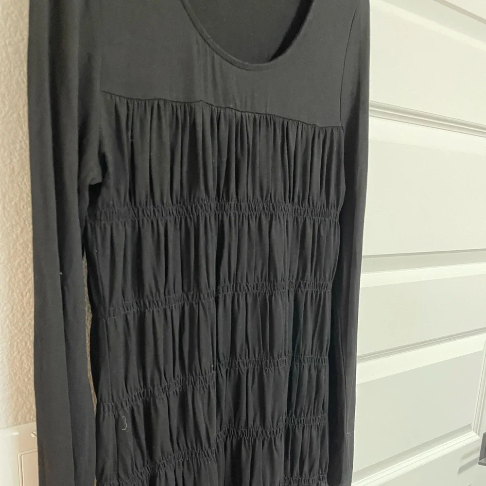 3/$20 Black Ruffle Dress - Picture 3 of 3
